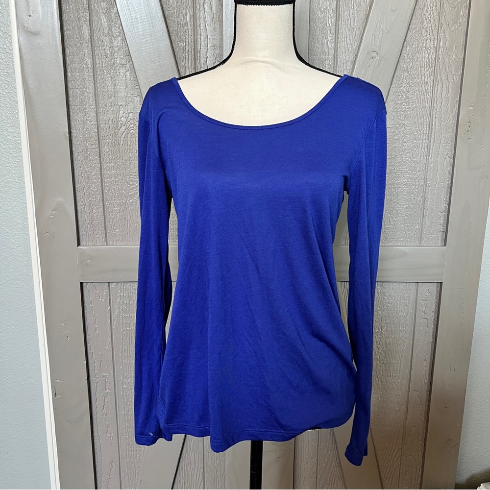 Old Navy- Open Back- Royal Blue Long Sleeve Tee